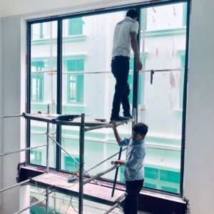 thợ sửa chữa tháo lắp vách nhôm kính ha nội