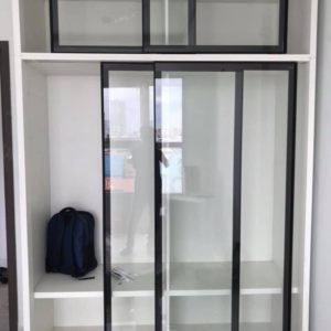 cách lắp phụ kiên cánh kính tủ áo đẹp