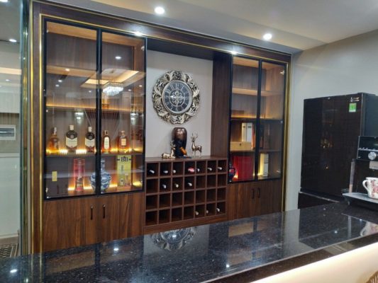 cánh kính tủ rượu đẹp nhất