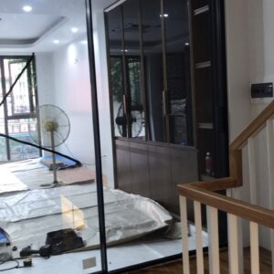 cửa lùa treo trên,không ray dưới,hệ lùa slim