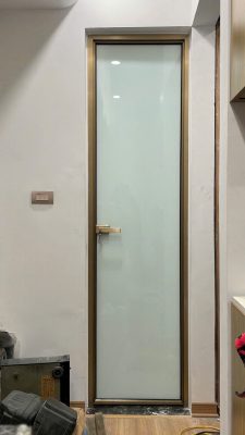 Báo giá cửa nhôm hệ slim Champagne Gold nhập khẩu giá rẻ Hà Nội