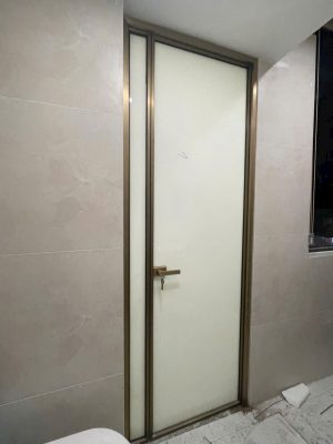Cửa nhôm slim Champagne Gold nhập khẩu – Giá rẻ Hà Nội